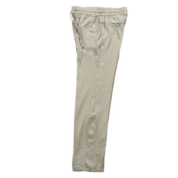 Love Tree Anthropologie Lined Blend Elastic Waist Tan Lounge Pull On Pants Large - Picture 6 of 8